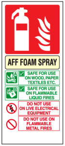 Fire safety know your fire extinguishers - Foam