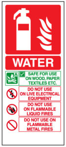 Fire safety know your fire extinguishers - Water