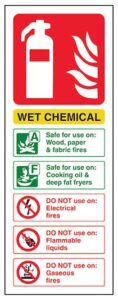Fire safety know your fire extinguishers - Wet Chemical