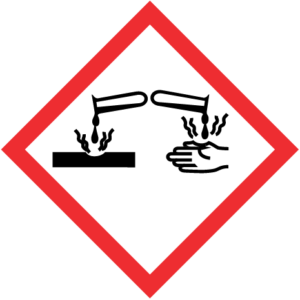 Hazardous substances labels and pictograms - Corrosive