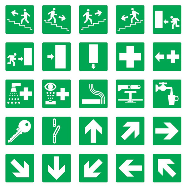 Examples of safe condition signage