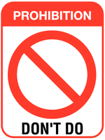 Know your safety signs - Prohibition